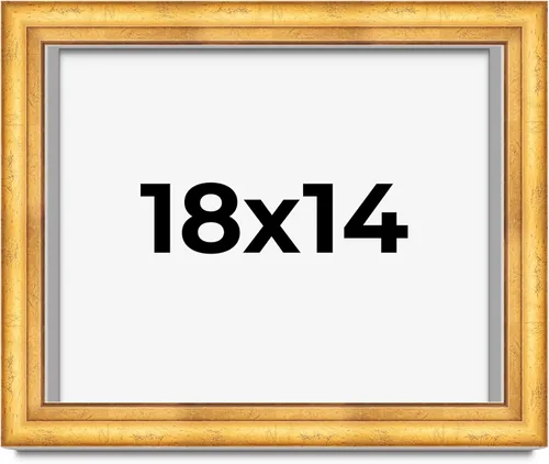 Vista 273 de Caja de sombra de 5 x 5 pulgadas, marco de exhibición biselado de hoja dorada Madera maciza 1.75 pulgadas de profundidad 1.75 pulgadas