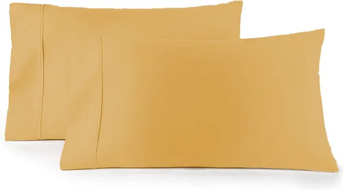 Vista 15 de Juego de 2 fundas de almohada de algodón puro de fibra larga de 800 hilos, tamaño cuadrado blanco (26 x 26 pulgadas), fundas de almohada suaves