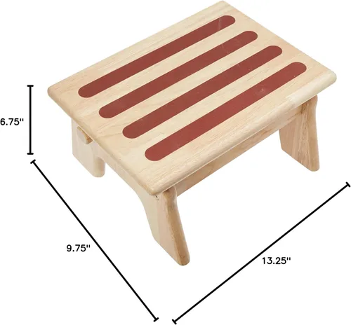 Vista 5 de My Brest Friend Taburete de lactancia ajustable para mayor comodidad, madera