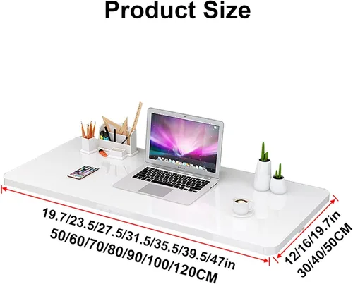Vista 2 de Banco de trabajo plegable montado en la pared, mesa plegable para lavandería, mesa de pared resistente y estable para cocina y comedor, escritorio