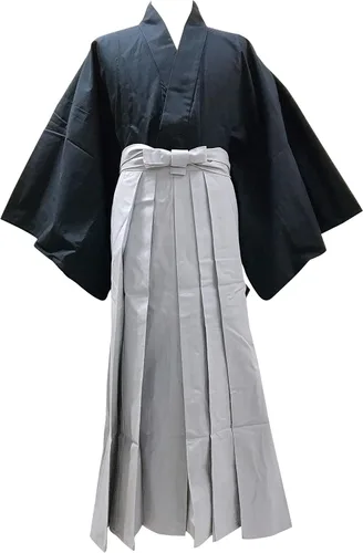 Edoten Japonés Samurai Hakama Uniforme NV-GY M, Hkmsnvgy3