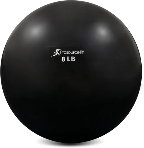 ProsourceFit Weighted Toning Exercise Balls for Pilates, Yoga, Strength Training and Physical Therapy, 2 lb to 8 lb, Color Coded