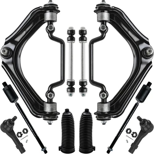Vista 14 de Detroit Axle - Kit de suspensión delantera de 10 piezas para Chevrolet Trailblazer GMC Envoy 2004-2007 2005 2006 Soportes de brazo de control