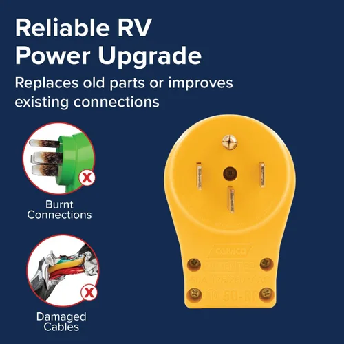 Vista 3 de Camco 55255 Enchufe de repuesto de 50 Amperios PowerGrip