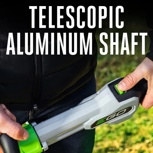 Vista 5 de EGO Power+ Cortadora de Hilo, Alimentada por Batería, Cortadora de 15" para Malezas y Césped con POWERLOAD, Eje Telescópico de Aluminio, Batería