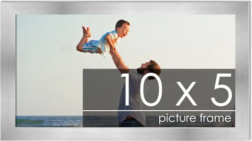 Vista 148 de Marco de madera de peltre plateado de 3 x 4 pulgadas, acrílico UV, respaldo de tablero de espuma y accesorios para colgar, marco de 3 x 4 pulgadas