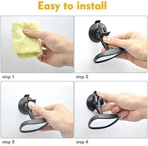 Vista 3 de Espejo de coche para bebé, espejo de seguridad para niños, asiento de bebé y niño