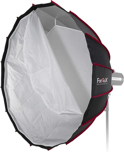 Vista 3 de Fotodiox Caja de luz parabólica EZ-Pro DLX de 48 pulgadas con Balcar, Alien Bees y Einstein compatible con Speedring – Caja de luz plegable rápida