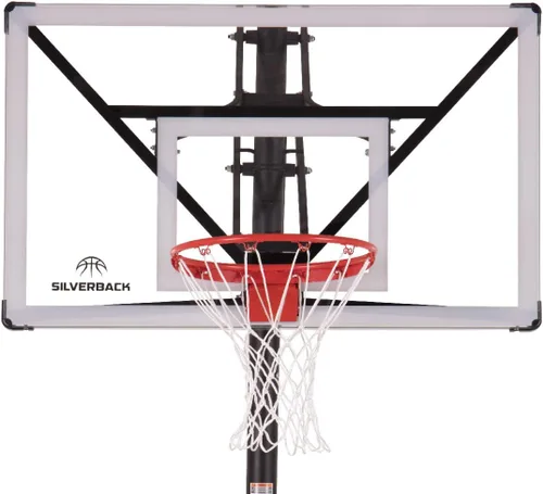 Vista 31 de Silverback NXT - Aros de baloncesto enterrados de 54 pulgadas y NXT de 60 pulgadas con tablero de baloncesto de altura ajustable y diseño QuickPlay