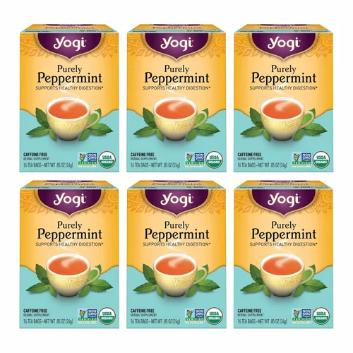 Vista 8 de Yogi Té de menta puramente (paquete de 2) - Apoya la digestión saludable - Sin cafeína - 32 bolsas de té de hierbas orgánicas