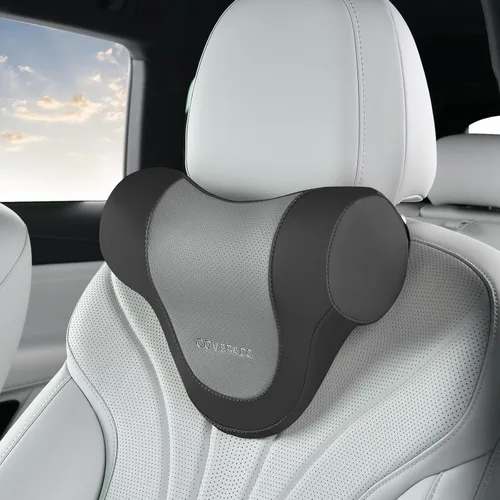 Vista 12 de Coverado Almohada de apoyo lumbar para automóvil, almohada ergonómica de espuma viscoelástica para silla de oficina, cojín de espalda para aliviar