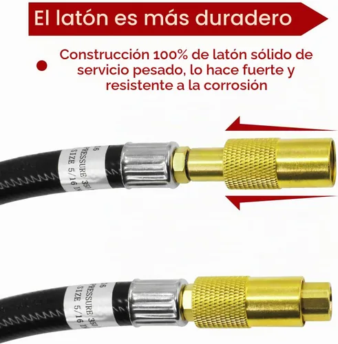 Vista 3 de Regulador de presión de estufa de gas 5430 con manguera de extensión, 3 Negro