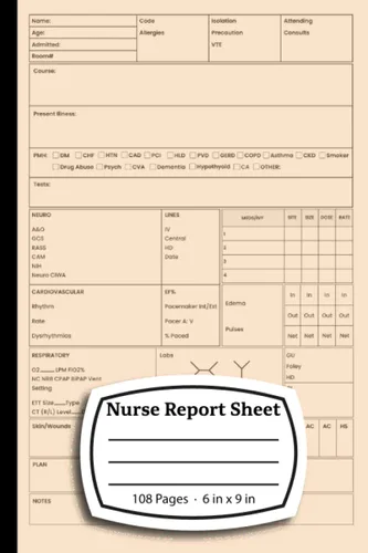Nurse Report Sheet For Effective Patient Handoff & Documentation