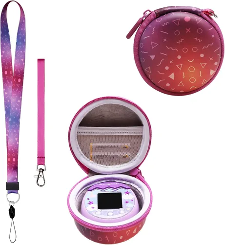 Vista 14 de Funda LTGEM Compatible con Tamagotchi Pix/Tamagotchi Original/Tamagotchi Nano x/Tamagotchi Hello Kitty/Tamagotchi Uni, Funda Protectora de Verde