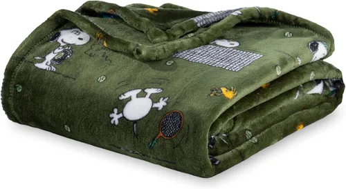 Vista 22 de Berkshire Peanuts® VelvetLoft® - Manta extragrande para niños con el adorable personaje de Snoopy de peluche, clase de arte de Snoopy de Peanuts