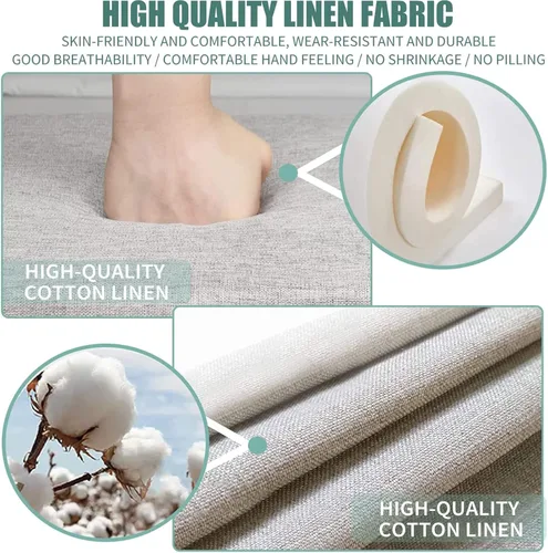 Vista 4 de Banco personalizado, cojines de silla para interiores y exteriores, cojines de banco, cojín largo de espuma para sofá, muebles de patio, asiento