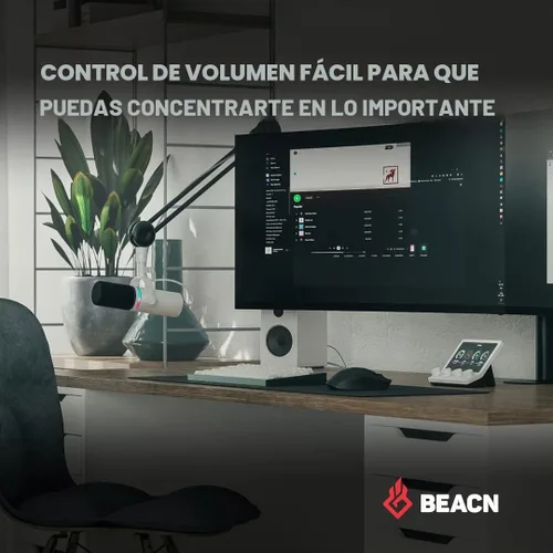Vista 7 de BEACN Mix (Light) - Mezclador y controlador de audio USB-C, pantalla de 5 Claro