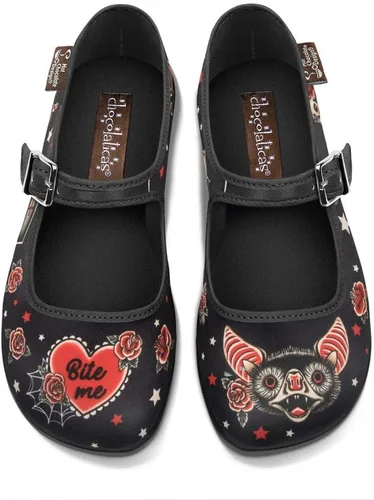 Vista 13 de Hot Chocolate Design Nostalgic - Zapatos planos con correa de hebilla para Cereza