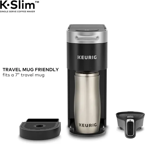 Vista 7 de Keurig - Cafetera K-Slim para Cápsulas K-Cup de Folgers Black Silk, café oscuro tostado, 72 cápsulas K-Cup