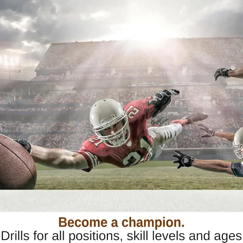 Vista 8 de Puredrop Equipo de Entrenamiento de Fútbol Americano Tarjetas de Entrenador de Ayuda Excelentes Ejercicios de Entrenamiento para Ejercicios