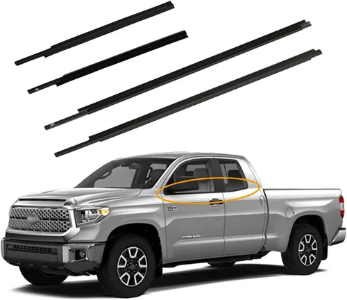 Vista 13 de Cinta de sellado para ventana, compatible con Toyota 4Runner de 4 puertas 1996-2002, juego de cinturón de sellado de moldura de ventana