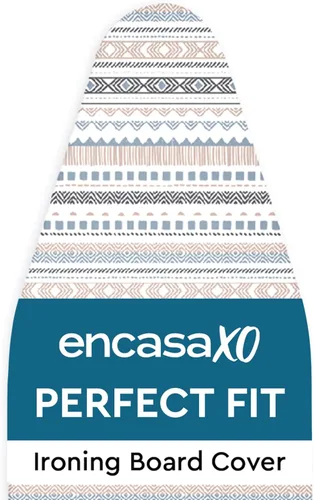 Vista 10 de Encasa XO Funda y almohadilla para tabla de planchar de 28"x12" - Acolchado de fieltro grueso de 3mm, ajuste con cordón y bloqueo, fácil