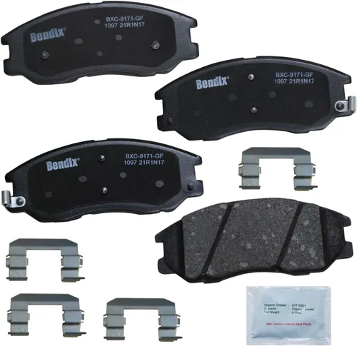Vista 261 de Pastillas de freno delanteras semi-metálicas Bendix Priority1 CFM1774 para Ford Transit 2019-2017, Transit-150 2021-2015, Transit-250 2021-2015