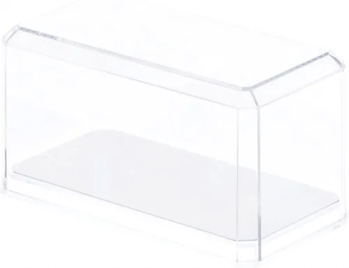 Pioneer Plastics 164CD Clear Plastic Display Case for 1:64 Scale Cars (Mirrored), 3.5" W x 1.625" D x 1.75" H (Mailer Box)