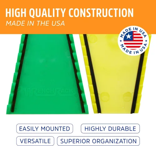 Vista 2 de Protoco 2061 - Estante de llaves de 12 piezas, magnético, organizador de herramientas para caja de herramientas, carrito de herramientas o montaje