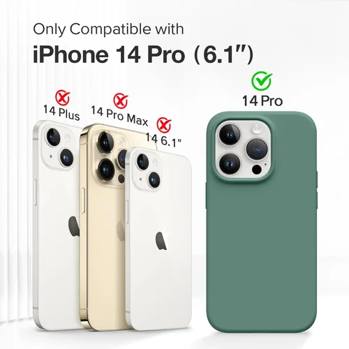 Vista 337 de GONEZ Funda magnética para iPhone 14, compatible con Magsafe, con protector de pantalla + protector de cámara, forro de microfibra antiarañazos