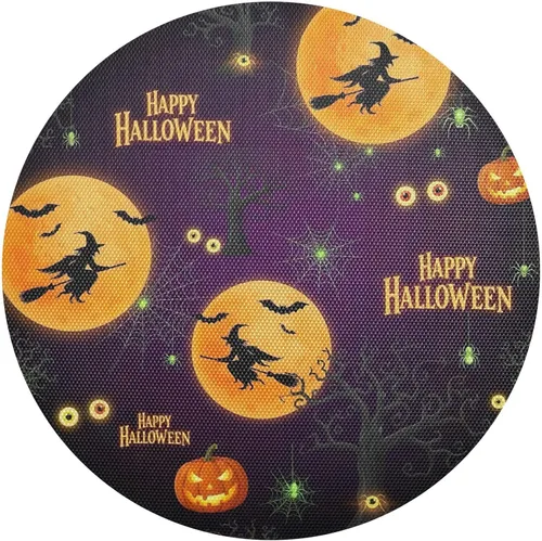 Orange Moons PVC Plate Mat, Non Slip Heat Place Mat for Kitchen one sizex1