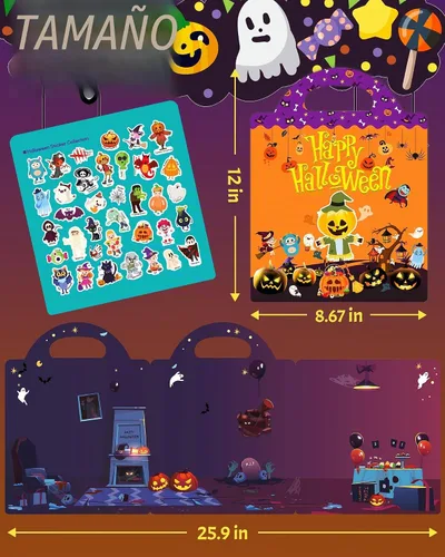 Vista 7 de Benresive - Libros de calcomanías reutilizables para niños de 2-4, libros de calcomanías para niños pequeños 1-3 y 2-4, juguetes de viaje Animal