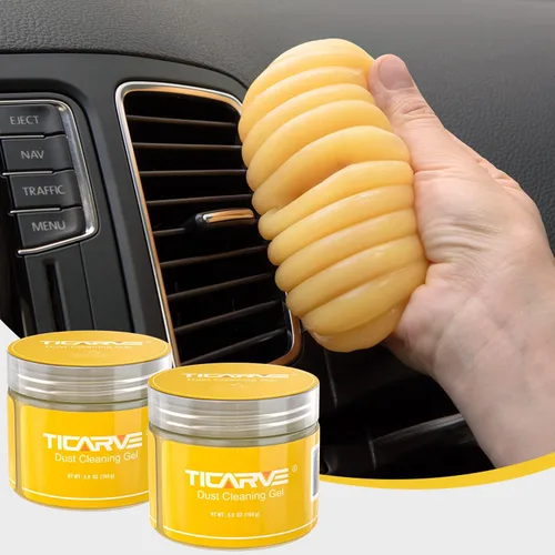 Vista 14 de TICARVE Paquete de 2 masillas de gel de limpieza para detalles de coche, herramientas de detallado automático, limpiador de interior de automóvil