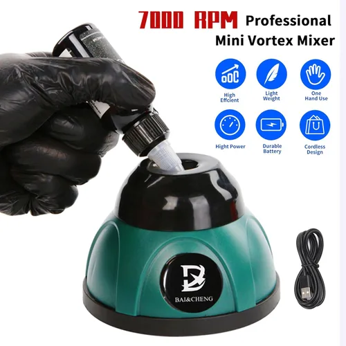 Vista 2 de DX BAI&CHENG 7000rpm Lab Vortex Shakers for Paints, Paint Mixer for Ink, Paint Shaker, Ink Shaker, USB Powered ，mini vortex mixer ，vortex shaker