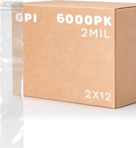 Vista 29 de Bolsas con cremallera de 2 x 8 pulgadas de largo, paquete de 100 bolsas de plástico transparente con cierre con cremallera, 2 mil de grosor, bolsas