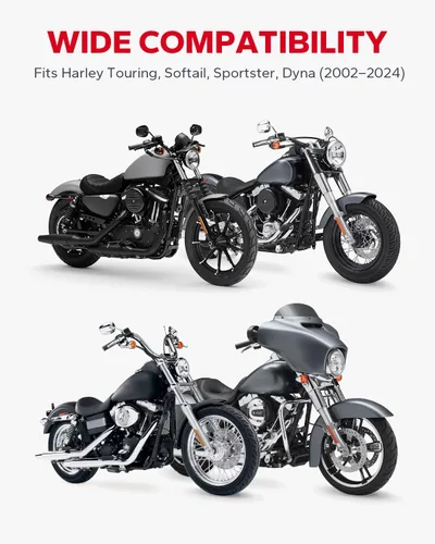 Vista 6 de Cubiertas para tuercas de eje delantero, tapas de tuerca de eje CNC compatibles con Harley Davidson Touring Dyna Sportster Trike Softail Street