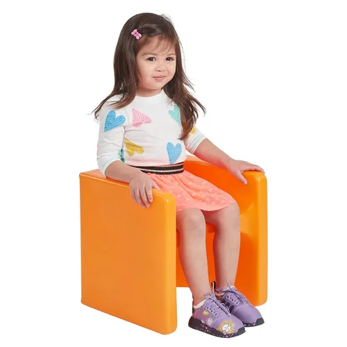 Vista 24 de ECR4Kids Tri-Me 3 en 1 silla cubo, muebles para niños, gris claro