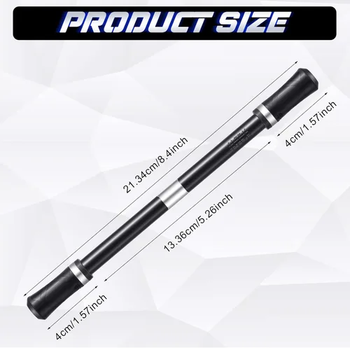 Vista 2 de Outus 2 piezas de bolígrafo giratorio con rodamiento, bolígrafo giratorio para dedos, bolígrafo de juego y trucos con tutorial, no necesita recarga