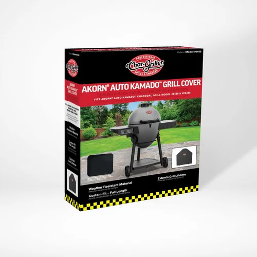 Vista 4 de Char-Griller 6455 AKORN Auto-Kamado - Funda para parrilla de carbón, color negro
