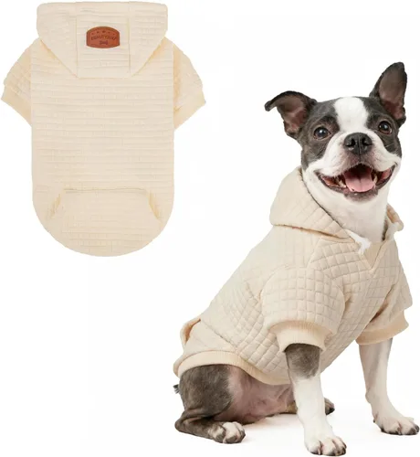 Vista 42 de BEAUTYZOO - Sudadera con capucha para perros macho o hembra pequeños, medianos y grandes, ropa cálida de invierno y otoño, talla S o M, suéter
