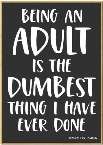 Vista 5 de Honey Dew Gifts, Note to Self Just Because It Pops Into My Head Does Not Mean, 2.5 pulgadas x 3.5 pulgadas, fabricado en EE. UU., Imanes