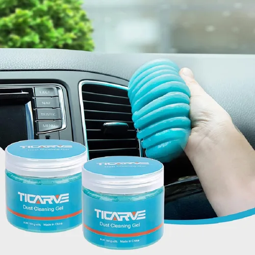 Vista 13 de TICARVE Paquete de 2 masillas de gel de limpieza para detalles de coche, herramientas de detallado automático, limpiador de interior de automóvil