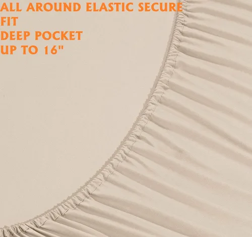 Vista 5 de Elegant Comfort - Juego de sábanas de lujo suaves de 1500 hilos, calidad de hotel prémium, microfibra, resistente a las arrugas y a la decoloración
