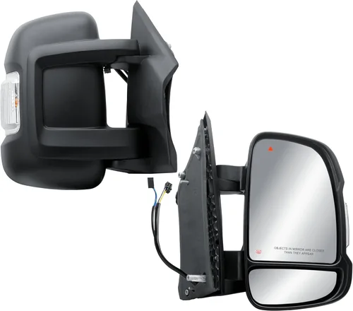 Vista 8 de Espejo lateral izquierdo del conductor, espejo eléctrico para puerta, sensor de temperatura de una sola luz, compatible con Ram Promaster 1500