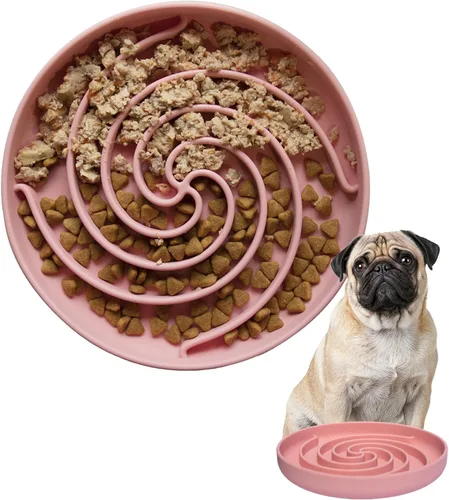 Vista 11 de Bifeaw Cuencos de Alimentación Lenta para Perros, Cuenco de Rompecabezas para Cachorros de Silicona Apto para Lavavajillas y Microondas con Diseño