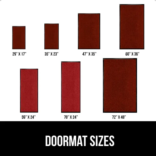 Vista 85 de Gorilla Grip - Tapete afelpado original de goma con perfil bajo, resistente, duradero, impermeable y fácil de limpiar para interior y exterior