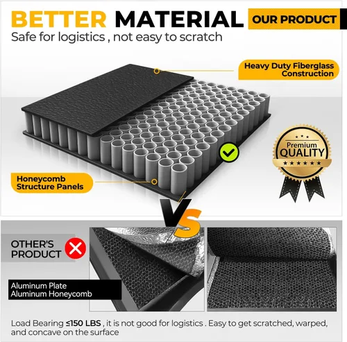 Vista 7 de Auto Dynasty FRP - Cubierta rígida de tres pliegues para caja de camioneta compatible con Ram 1500 2019-2025 de 5.7 pies sin Rambox y almacenamiento