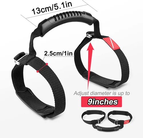 Vista 2 de Soporte de tanque de buceo, correa ajustable de acero inoxidable 316 de alta resistencia, correa de transporte de cilindro de aire con mango