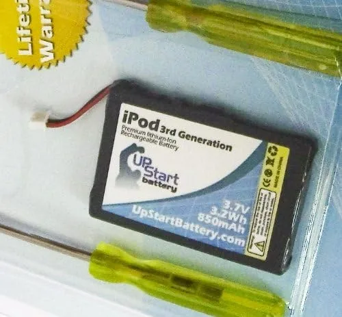 Vista 2 de Upstart Battery 616-0159 E225846 Reemplazo para batería Apple iPod 3ª