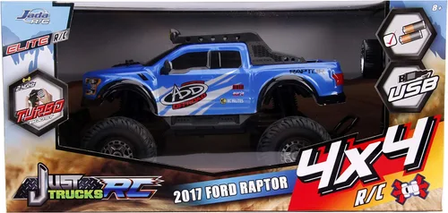 Vista 6 de Jada Toys Just Trucks 2017 Ford F-150 Raptor Elite 4x4 RC, azul, 31090
